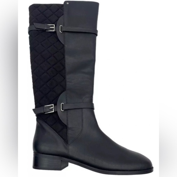 Isaac Mizrahi Quilted Leather Boots - Picture 1 of 4